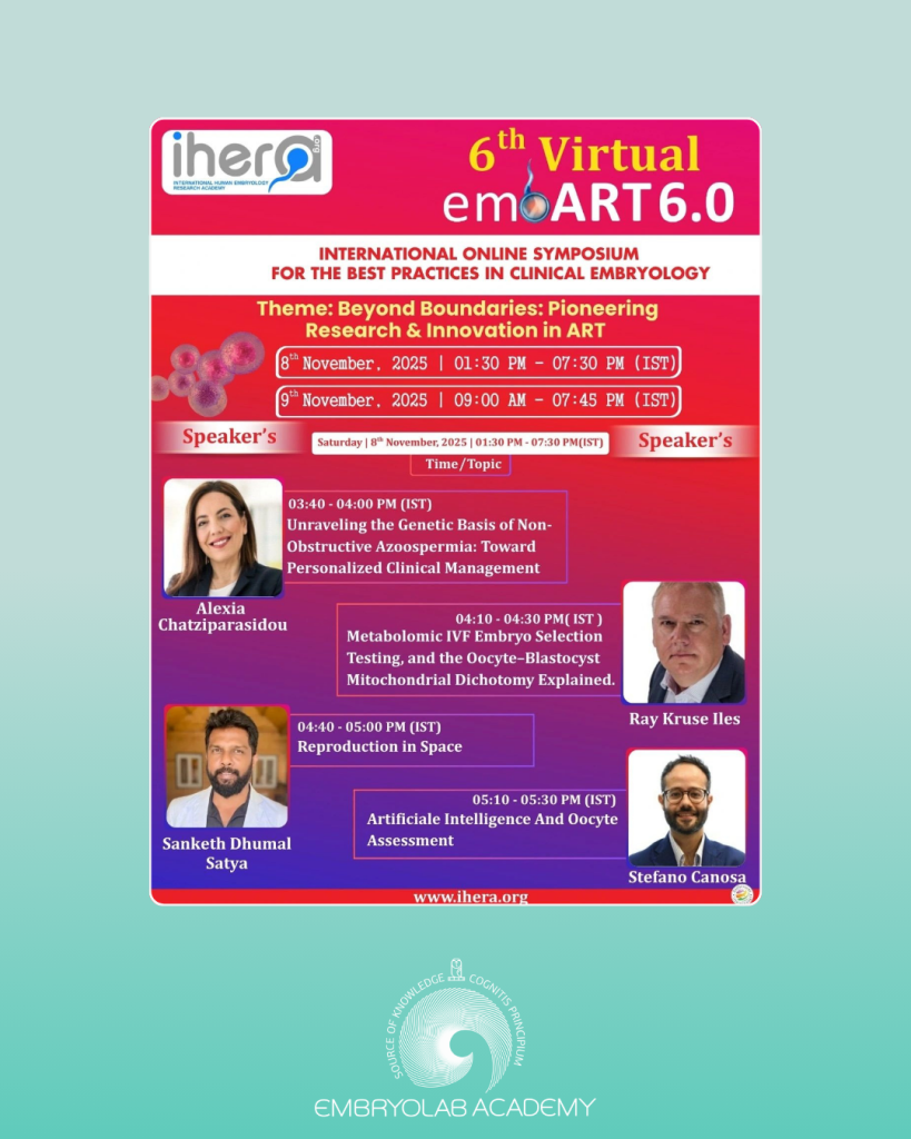 Embryolab Academy at the prestigious embART 6.0 Online Symposium